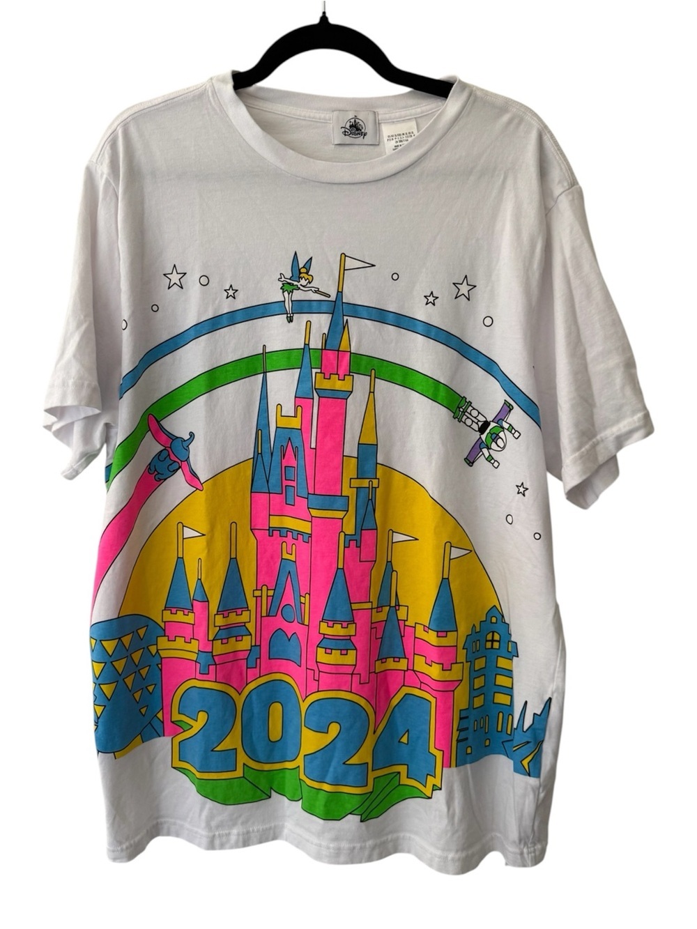 Disney Walt Disney World 2024 Castle Graphic Tee (Unisex XL)
